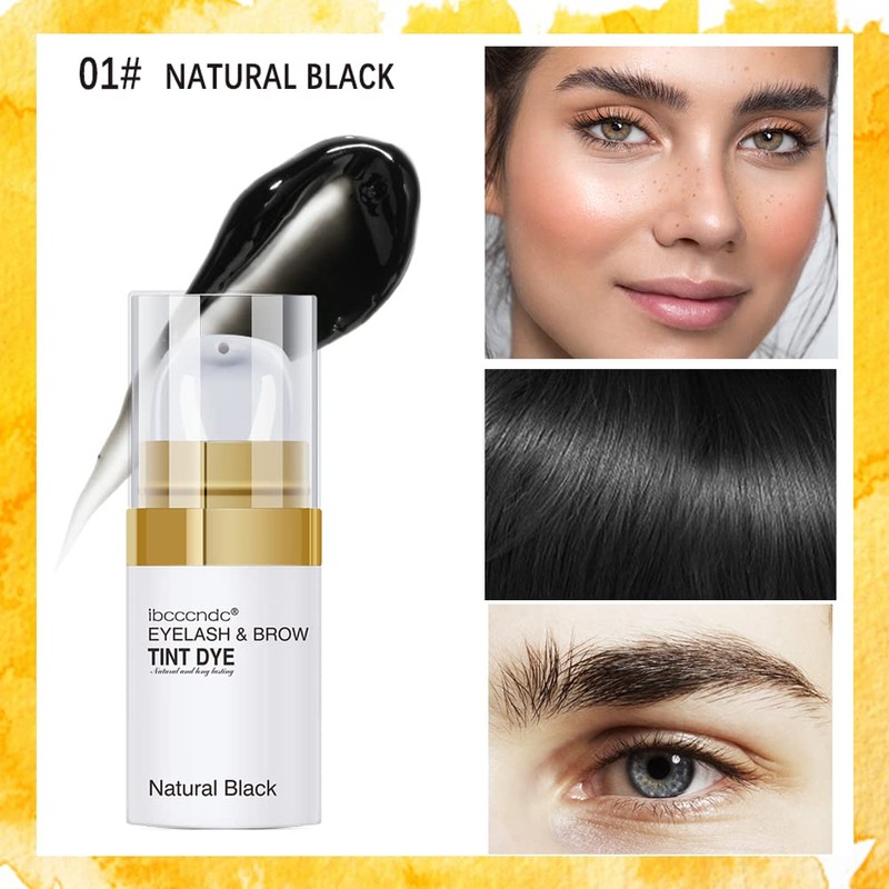 SHEEYOON Eyebrow Tint Cream, Professional Brow Eyelash DYE Kit, Natural