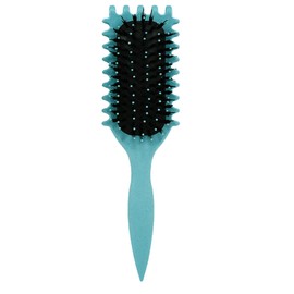 Defining Brush For Women,Boar Bristle Hair Brush, Styling Brush for Detangling Shaping (Green)