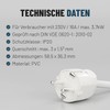 ABSINA 3x Schuko Plug and Coupling 230 V - PVC