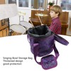 Singing Bowl Bag Dual Zip Music Bowl Case Handle Crystal