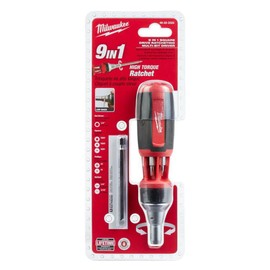 LEKSTAR 9-In-1 Square Drive Ratcheting Multi-Bit Driver For Milwaukee Tool 48-22-2322