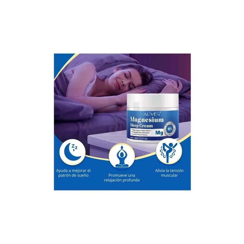 Crema De Magnesio Alivio Muscular Relajación Descansa Mejor