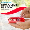 MEDca Weekly Pill Organizer, Four Times-a-Day, 1 Dispenser with Stackable