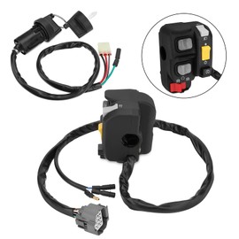 M MATI Handlebar & Key Switch for Honda Recon 250 ES TRX250TE 2002 2003 2004 Electric Shift 35020-HM8-A50 35100-HM8-000