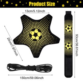 GSrenyu Football Kick Trainer, 5 Claw Football Training Belt with Flexible Belt, Soccer Training Aid, Football Training Equipment Football Skills Practice Aid for Kids Adults Fits Ball Size 3 4 5