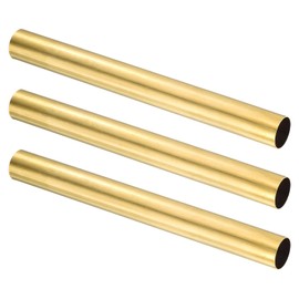 sourcing map 3Pcs H62 Brass Round Tube, 20mm OD 0.5mm Wall Thickness 200mm Length Seamless Precision Straight Pipe Tubing for DIY Projects Crafts Gardening Industry Precision Applications