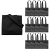 Fun Express 6" x 6" Mini Nonwoven Black Tote Bags