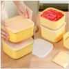 Healvian Mini Fridge Plastic Cheese Storage Containers with Airtight Lid