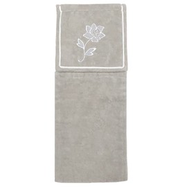 Senko Lacy Rose Paper Holder Cover, Gray, Rose, Embroidery, Elegant, 67351
