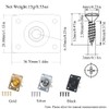 Rectangular Jack Plate for Electric Guitar Bass Black Output Socket
