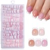 150Pcs French Tip Press on Nails Short Square Fake Nails