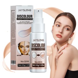 Foundation Colour Changing Foundation, Colour Changing Foundation, Advanced Colour Changing Technology, Water and Sweat-Resistant, Retains Exquisite Makeup Effect, with Sun Protection Factor