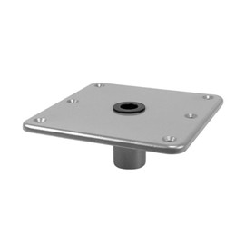 Fabater Boat Seat Base 7 X 7 Boat Seat Pedestals, Aluminum Alloy Pedestal Base Plate for 3/4 Boat Seat Pin Post Socket, Suitable for Most Marine Fishing Pontoon Boat Seat Mount