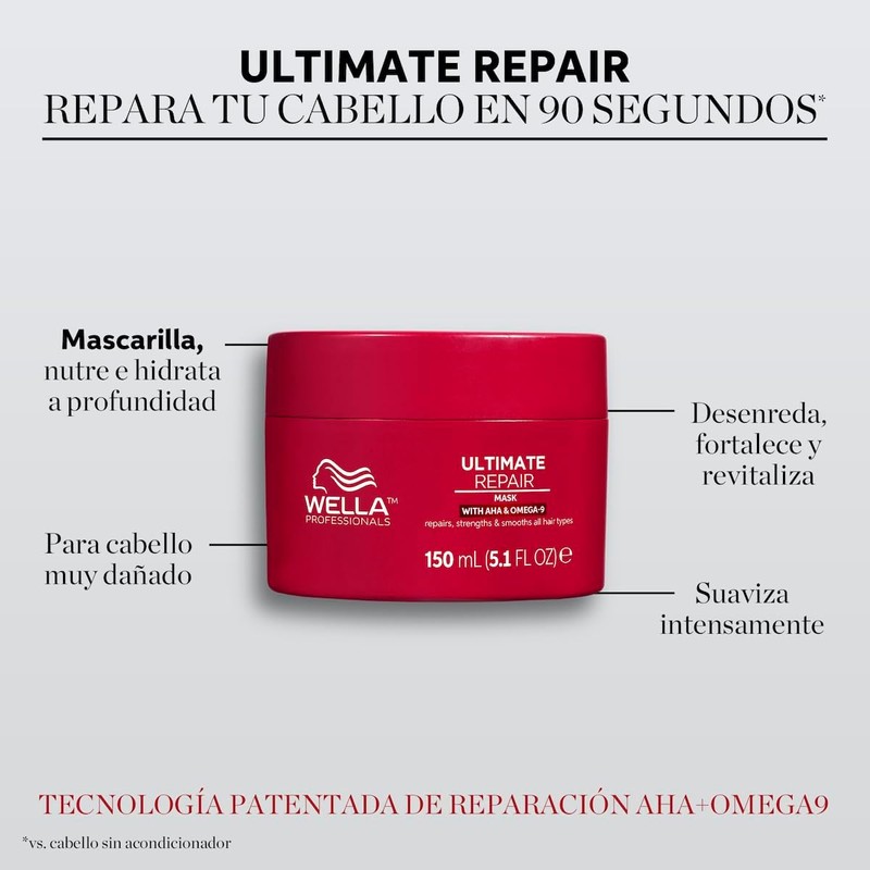 Wella Professionals Ultimate Repair Mascarilla de reparación, 150 ml
