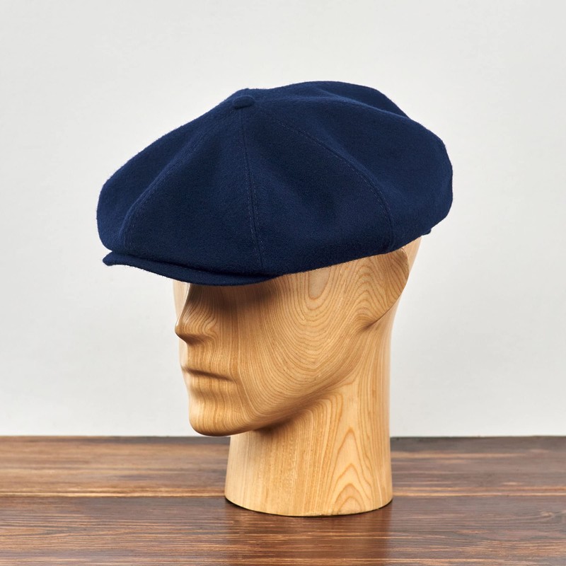 Sterkowski Peaky Style Peaked Cap | 100% Wool Flat Cap