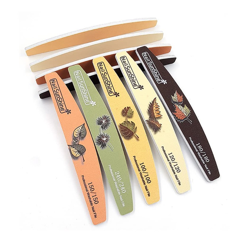 10Pcs Grit Nail Files Double Sided Emery Board Nail File