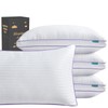 SLEEPDIARY Pillows Standard Size Set of 4,Hotel-Quality Bed Pillows with