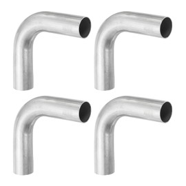 PATIKIL 1 Inch OD 304 Stainless Steel Butt, 2Pack 90 Degree Elbow Pipe Fitting Bend Welding Sweat Solder Connection for Handrail
