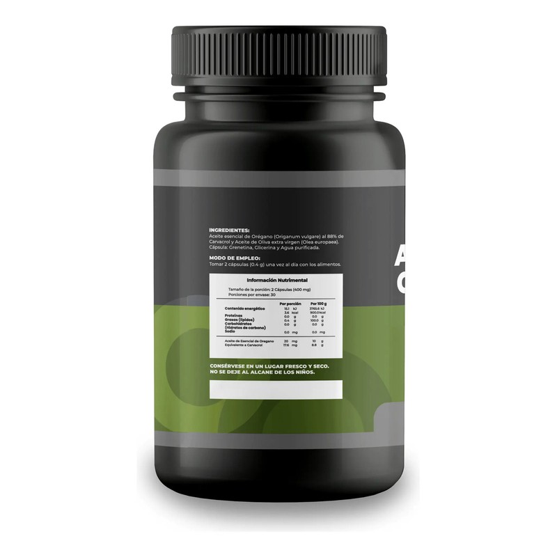 Aceite De Orégano 120 Cápsulas Calidad Premium