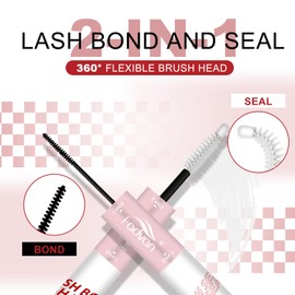 FADVAN Eyelash Glue and Sealer Individual Eyelashes, 72-Hour DIY Eyelash Glue, Cluster Roller, Eyelash Glue, Waterproof, Quick Drying, Sealing