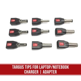 Targus 9-Pcs Targus Various Plug Tips for Universal AC Power Adapter Charger for Laptop