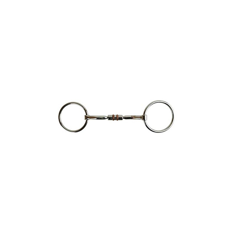 AK Loose Ring Rotary Curved Snaffle Horse Riding Bits with
