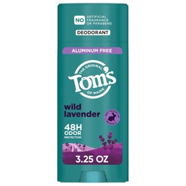 Desodorante natural de lavanda silvestre de Tom's of Maine para mujeres y hombres, sin aluminio, 3,25 oz