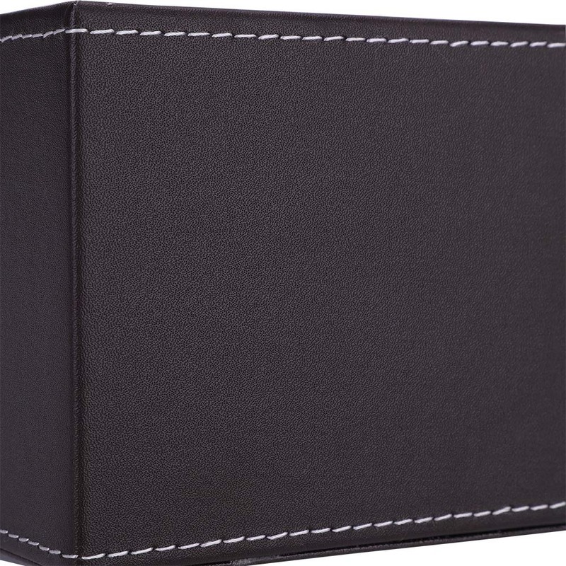 Multifunctional PU Leather Tissue Box Holder Rectangular Desktop Remote Control
