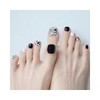 Lumina D Nail Art Pedi Tips Summer Vacation Vacation Choices/ White Silver (0139)