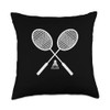 Badminton Graphic Badminton Player Shuttlecock Sports Smash Throw Pillow