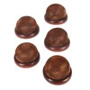 5Pcs Wooden Base Pin Cushion Cute Needle Holder Round Wooden