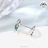 MeIighting 20G Sterling Silver 925 Flower Nose Stud S-Shaped Nose