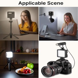 HAFOKO Video Conference Lighting Kit Remote Work Zoom Call LED Light Desktop Video Smartphone Vlogging Light Camera Vlog Lighting Compatible with Laptop Online Class Meeting YouTube Tiktok