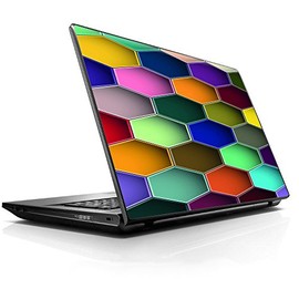 15 15.6 inch Laptop Notebook Skin Vinyl Sticker Cover Decal Fits 13.3" 14" 15.6" 16" HP Lenovo Apple Mac Dell Compaq Asus Acer/Colorful Octagon Pattern