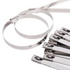 HFS(R) 100pcs Stainless Steel Band Binding Tool Metal Band Fixing