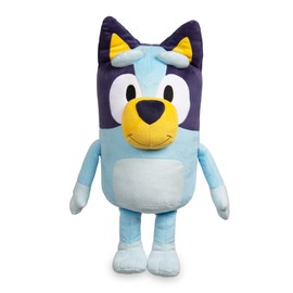 Bluey Jumbo Plush 40 cm Plush Toy Dog Colour Blue, As in the Children's Series, Soft and Cuddly to Hug and Accompany Your Children, Celebrity (BLY05000)
