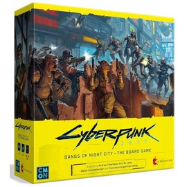 CMON Cyberpunk 2077: Gangs of Night City Board Game - Conquer Night City in This Immersive Sci-Fi Strategy Game! Adventure Game, Ages 14+, 1-4 Players, 90-120 Min Playtime, Made