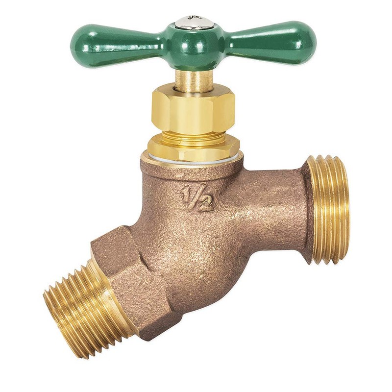 Eastman Heavy-Pattern Male No-Kink Hose Bibb Valve, 1/2 Inch MIP
