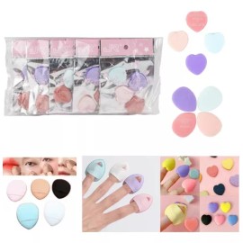 DANYBELLA MODA Y BELLEZA Set De 16 Mini Esponja Para Maquillaje, Con Soporte Dedos