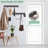 Bosdontek 2 Pack Wall Coat Racks, Heavy Duty Coat Hooks