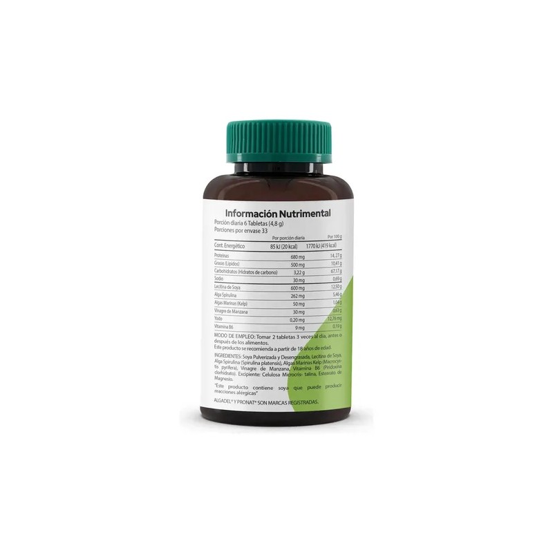 Suplemento Algadel Lecitina De Soya (200 Tabletas) - Pronat Sabor