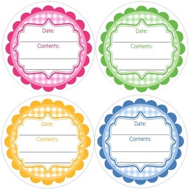 Canning Labels 1.9 Inch Round Glossy Stickers
