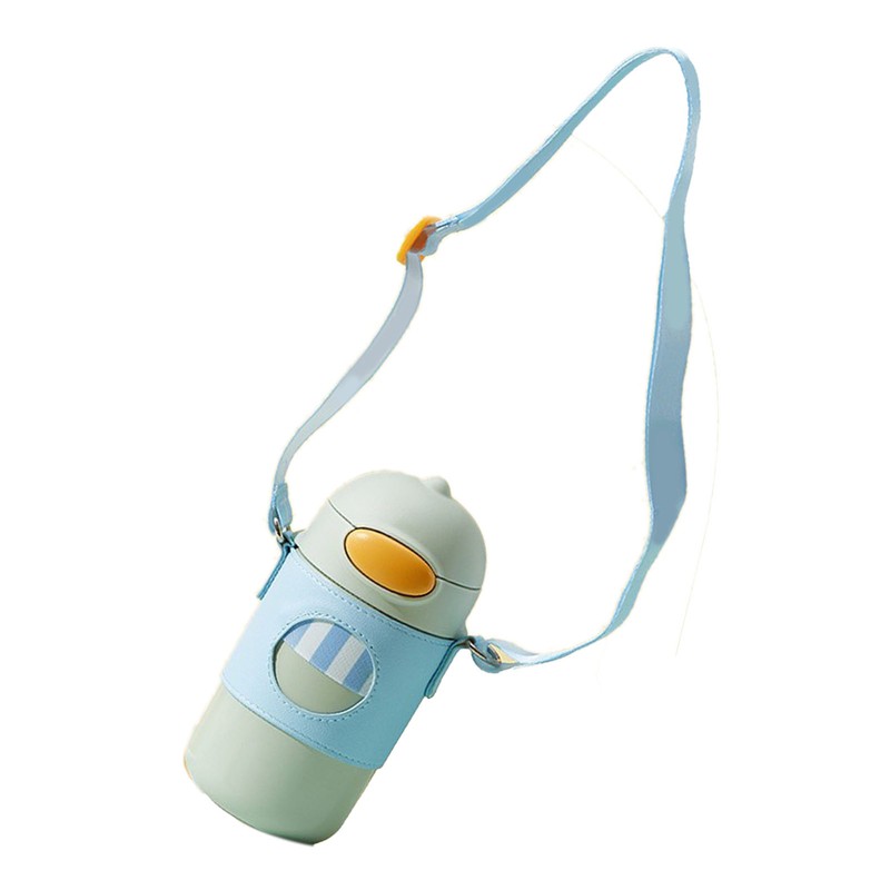 320ML Thermal Mug with Silicone Straw Children Heat Preservation Cup