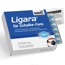 Ligara® for Schalke 04 Fan Item Gift Birthday Fans (1 x Single Dose) Men's Gifts by Ligakakao.de