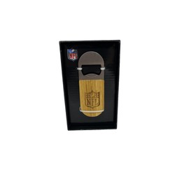 American Football Bamboo Bottle Opener Stainless Steel 10 cm