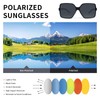YoinWonr Trendy sunglasses for women men, UV Protection polarized lenses,lightweight
