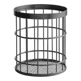 FixtureDisplays GET Enterprises WB-55-MG Urban Renewal 4.5X5.5" Metal Gray Round Wire Basket