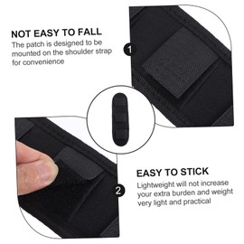 KOMBIUDA Comfortable Nylon Shoulder Pad for Backpack Guitar Strap Pressure Relief Cushion for Stress Carrying for Travel Hiking School Shopping Bags Reduces Shoulder Discomfort