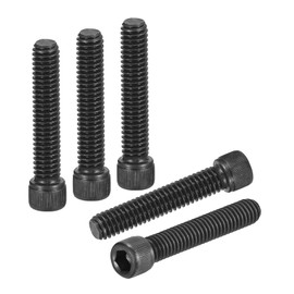 DTGN 5/16"-18x1-1/2" Socket Head Cap Screws Bolts - 10Pack - Good for Road Bicycle, Mountain Bike, Auto, Motorcycle - Carbon Steel Hex Head Metric Screws, Black