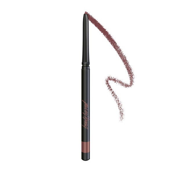 Beauty For Real D-Fine Lip Liner Pencil, Neutral Deep - Universal, Long-Wear Shade - Define, Enhance & Perfect Lip Shape - Creamy Texture for Easy Application - No Sharpener Required - 0.012 oz